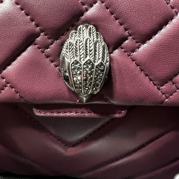 Striking dark Berry Kurt Geiger London Kensington large bag NEW - Picture 8 of 13